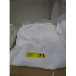 5 White sweat shirts - sized med and large