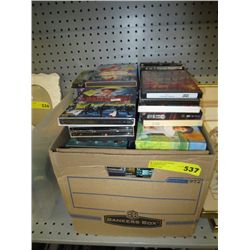 Box lot of CD's and DVD's