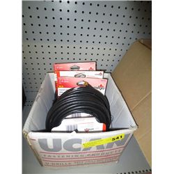 5 packs of 10 metre coaxial cables