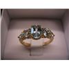 Image 2 : Aquamarine & diamond ring in silver