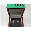 Image 1 : Yellow topaz diamond stud earrings
