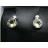 Image 2 : Yellow topaz diamond stud earrings