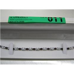 Garnet & Diamond 5ct Tennis Bracelet