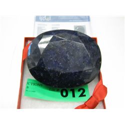 MASSIVE!! 2097 carat oval cut certified sapphire