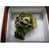 Image 2 : Man's solid bronze skull & finger ring