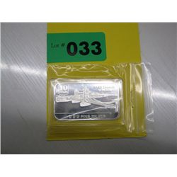 River Thames solid silver art bar
