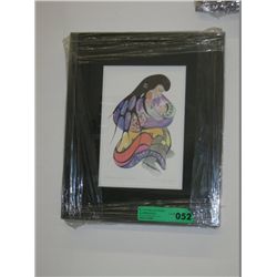 Framed native print by Cecil Youngfox
