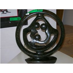 Carved soapstone statue 14" tall 12" wide