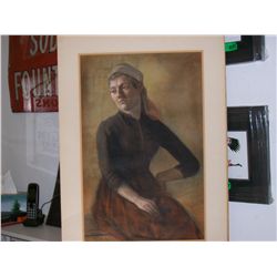 Matted original pastel by Amee Rapin