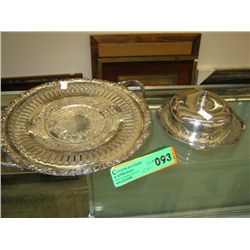 Two pieces of silver plate