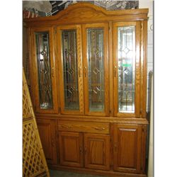 Oak china cabinet