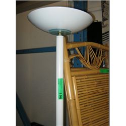 White torchiere floor lamp