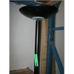 Black torchiere floor lamp