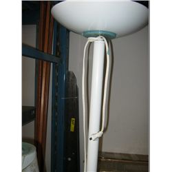 White torchiere floor lamp