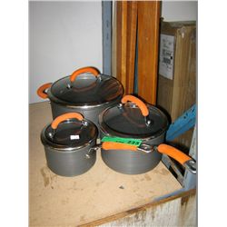 Eight pieces of Rachel Ray cookware - used