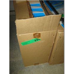 Case of 12 license plate frames with backup alarms
