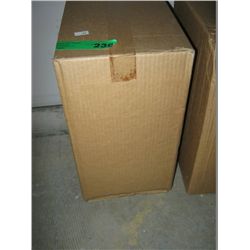 Case of 12 license plate frames with backup alarms
