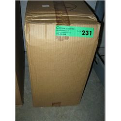Case of 12 license plate frames with backup alarms