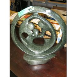 Carved stone statue 16" tall