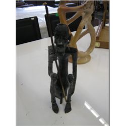 Carved statue 12" tall