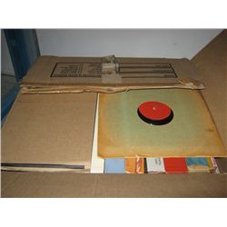 Box of vintage records