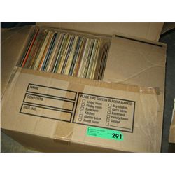 Box of vintage records