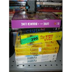 Stack of box DVD collections