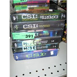 Stack of box DVD collections