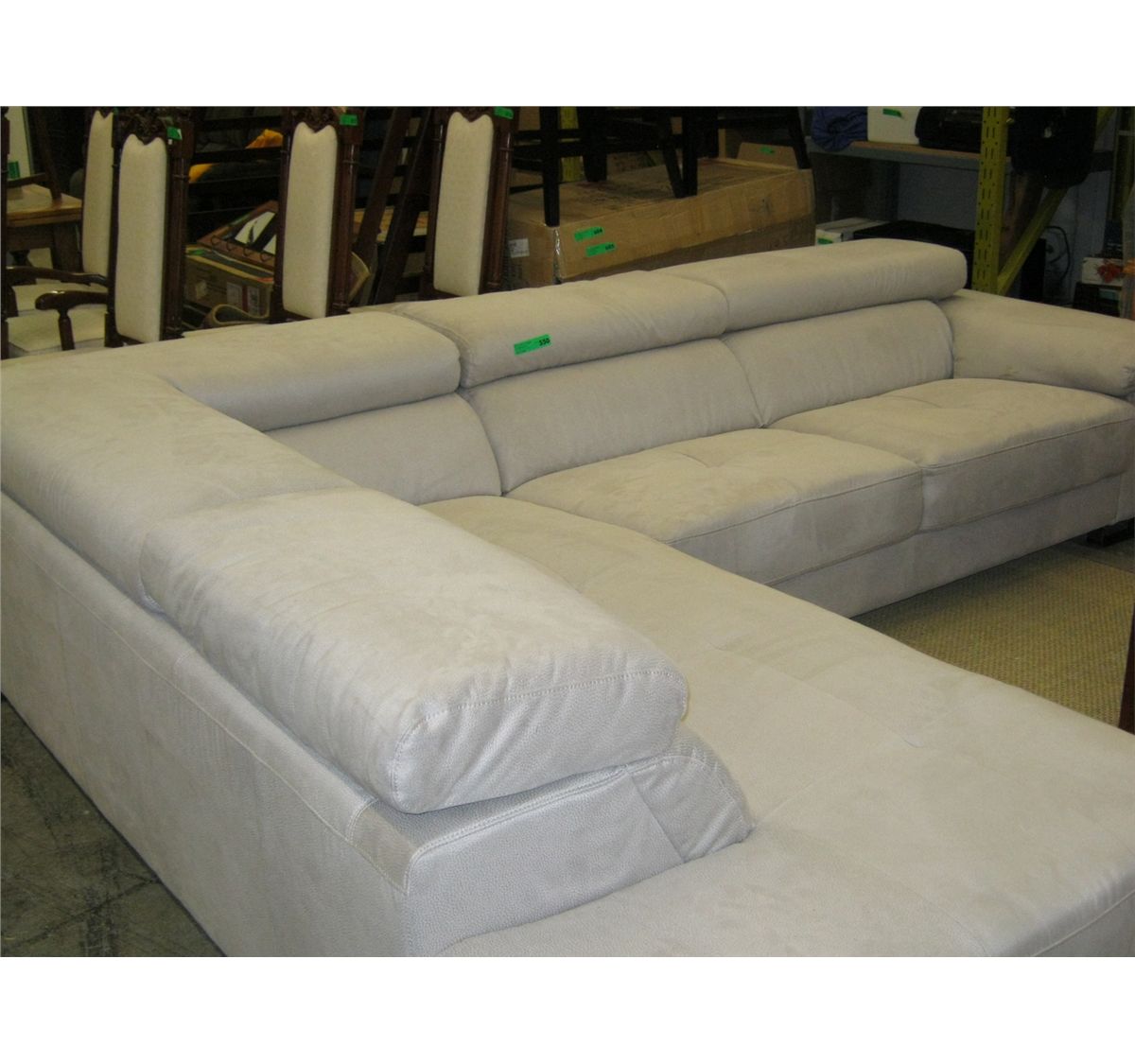 New contemporary microfiber sectional