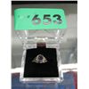 Image 1 : Silver and amethyst ring