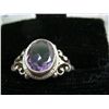 Image 2 : Silver and amethyst ring