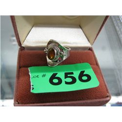 Silver and Topaz ring