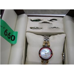 Vintage Orleans watch with changeable face rings