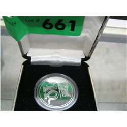 Silver $10.00 Casino Chip