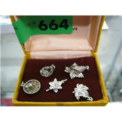 5 Sterling charms