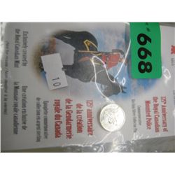 Sterling commemorative pin - 125th year of RCMP