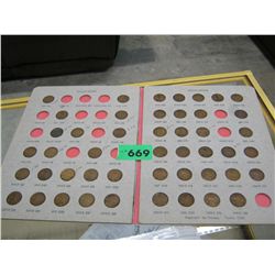 Lincoln Penny Album 1909 - 1929  - Incomplete