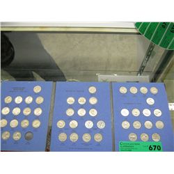 Canadian Nickel collection in folder - incomplete