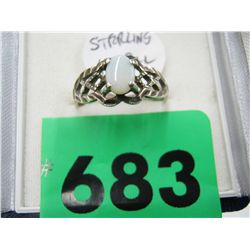 Sterling and Opal ring