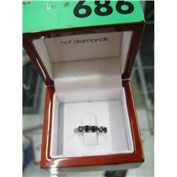 Estate Sapphire and Silver ring