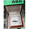 Image 1 : Estate Sapphire and Silver ring