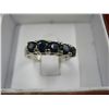 Image 2 : Estate Sapphire and Silver ring