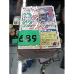 Wrapped package of sports trading cards