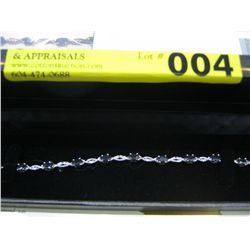 3 carat diamond & sapphire bracelet