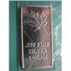 Image 2 : .999 solid silver Canada maple leaf bar