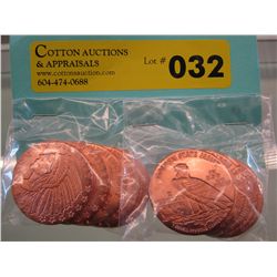 Bag of US Mint copper eagle & native coins
