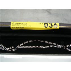 Italian silver Figaro style necklace