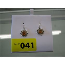 Baltic amber brand new sterling silver earrings
