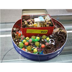 Tins filled with estate jewelry