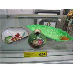 Three pieces of china and ceramic